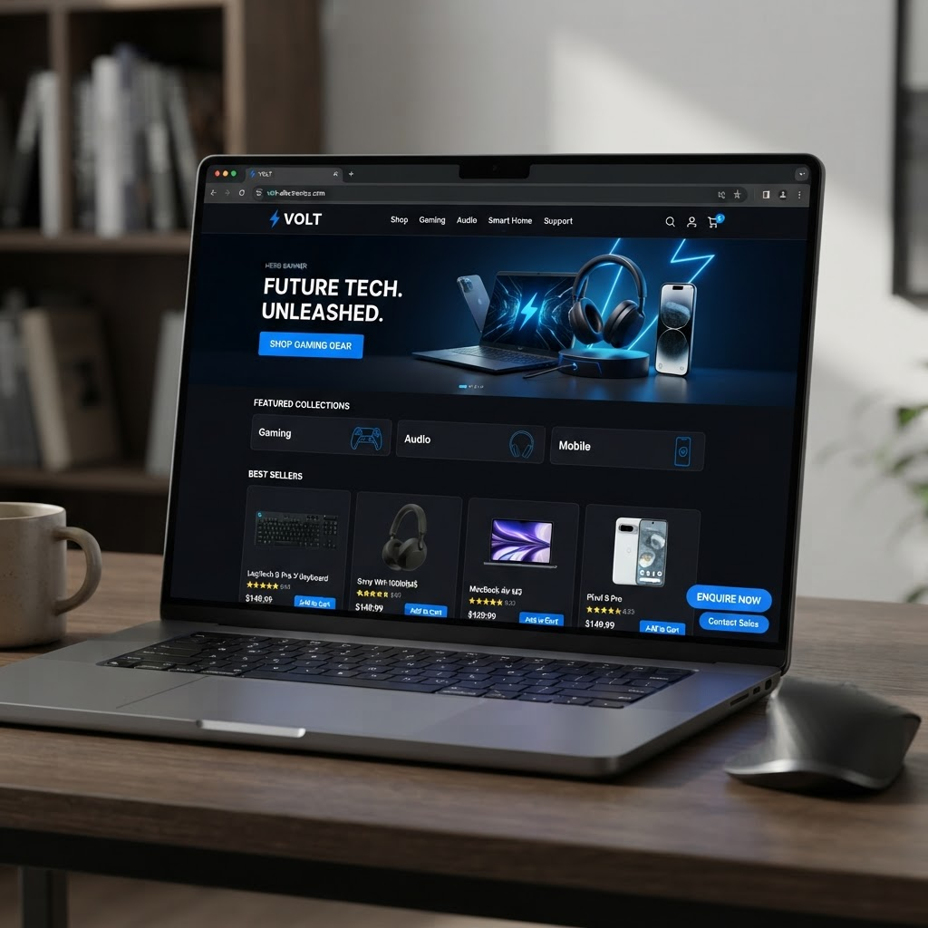 Website designed by Aretvona for Jai Mata Di Electronics